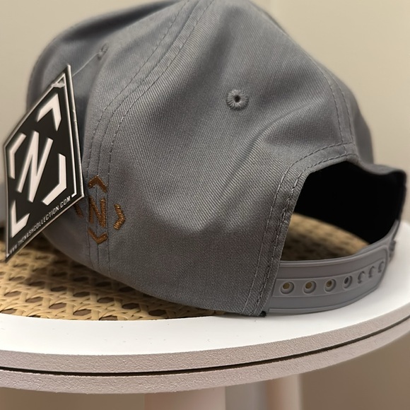 Nashville Snapback hat, light gray by The Nash Collection - Picture 3 of 5